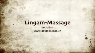 Lingam Massage by Julian - Hirsute man with pierced dong