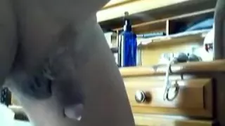 Big Stringy Load of Milk Cum from Prostate -Part 1 of two