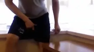 Cumming onto my shorts anew.