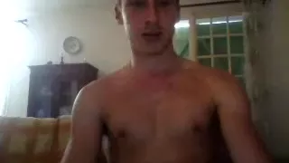 Straight Muscular French Mate Shows His Very Large Strapon, Bubble Gazoo