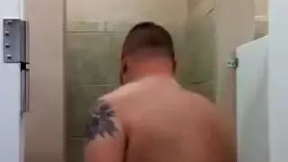 Bear in Shaving Semen shower