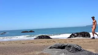 megasquirt xxl beach jack off cum