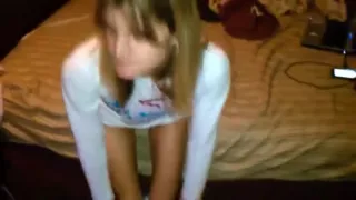 Slender Tattooed Wife Stripping