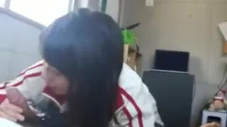 Cute girl Asian Handjob And Blowjob