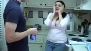 I made a beautiful brunette amateur video clip