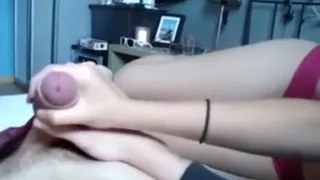Crazy amateur movie with skinny, college, girlfriend, blowjob, doggy style, couple scenes