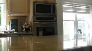 Stripper dance on the kitchen counter