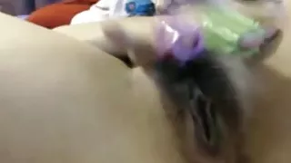 Amateur Masturbation shaggy wet crack