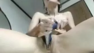 My webcams amateur video shows me ride a long dildo