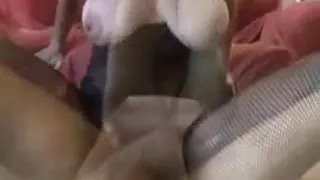 Busty wife footjob and fuck