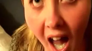 Girlfriend likes to gulp