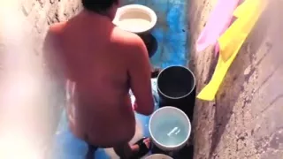 I made a lusty amateur voyeur vid of a gal under shower