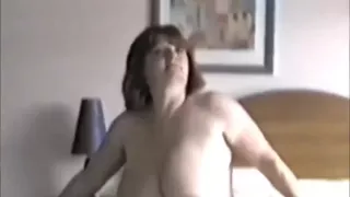 In my amateur mature vid, I'm wearing stockings