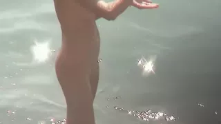 Amateur voyeur video with nude chicks on a beach