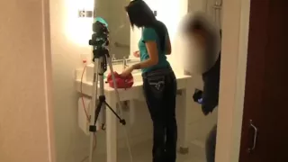 I'm sucking a schlong in amateur brunette video