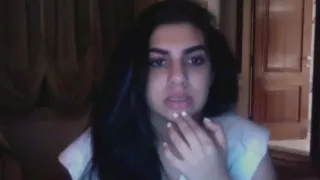 Amateur webcam video with me teasing with my boobs