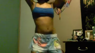 Fabulous twerking web camera dance movie