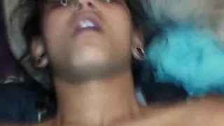 selfshot small petite titted dark cutie and her boyfriend 