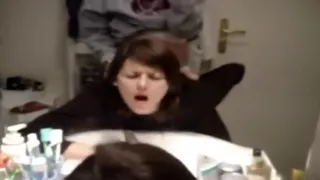 girlfriend  fucked doggy style in the bath