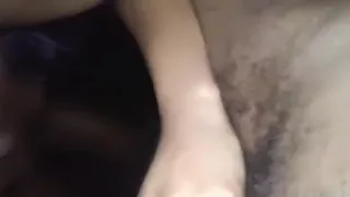 Ebon wife blowing sloppy ding-dong