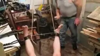 Bastinado on the floor