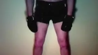 Leather Chastity Thrall Jerk-Off