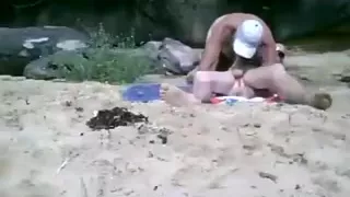 Dad and son at the beach - part two