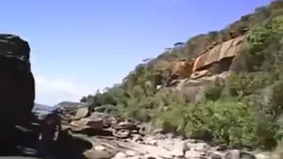 daddie and the beach with large balls