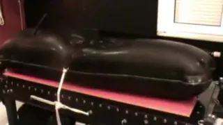 rubberboi milked in the inflatable by two bar