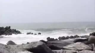 Sexy Japanese dad on the beach