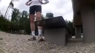 Soaking moist piddle play in panties