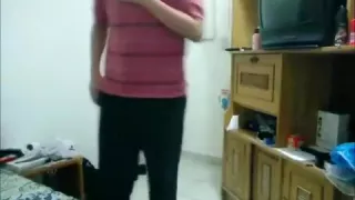 strip, humping and cum