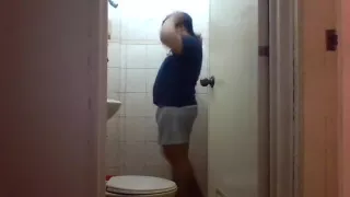 Me, taking a shower.