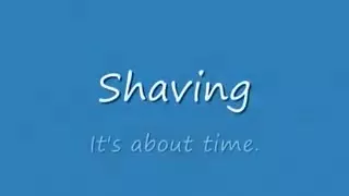 Shaving myself