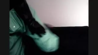 Getting off in a PVC chem dress