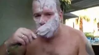 encased in plaster and rubber