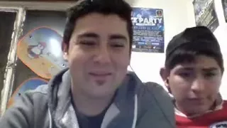 Chile, two Men Hawt A-Hole Dance On Livecam