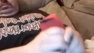 Married dad shows off thick strapon