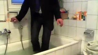 fully dressed in my bathtube