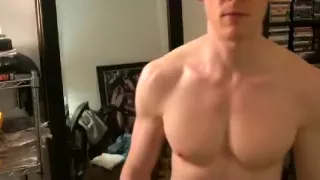 Mirror Flex, Hard Dick Show-off And Sexy Spunk Fountain