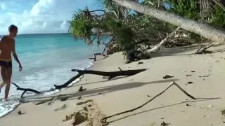 Self fisting, jerking off, wazoo play - on beach in Tonga