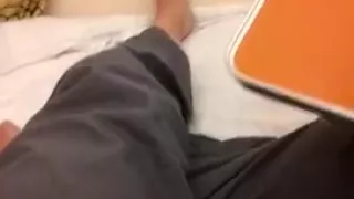caught, risky jerk off in hospital, with cum III