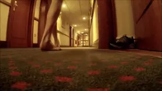 Adidas Satin Nylon Shorts And Undressed Hotel Walk