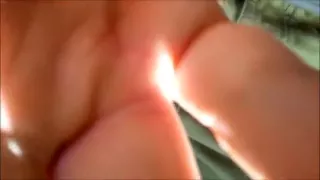 Public cumming in the car