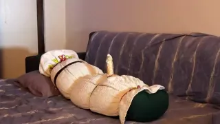 pillow doll sex-toy, unfathomable fucking and riding