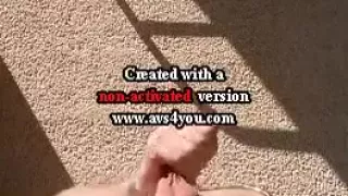 Balcony jack off two