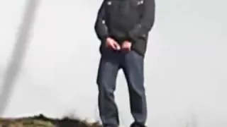 Pissing outdoors 1