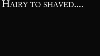 shaving my hairy cock