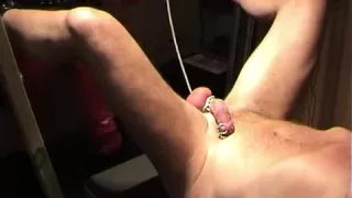 Bound balls and dick waxed and beaten