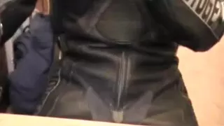 Motogear Leather and glove cum